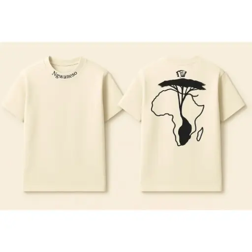 Cream Ngwaneso Cultural Tee